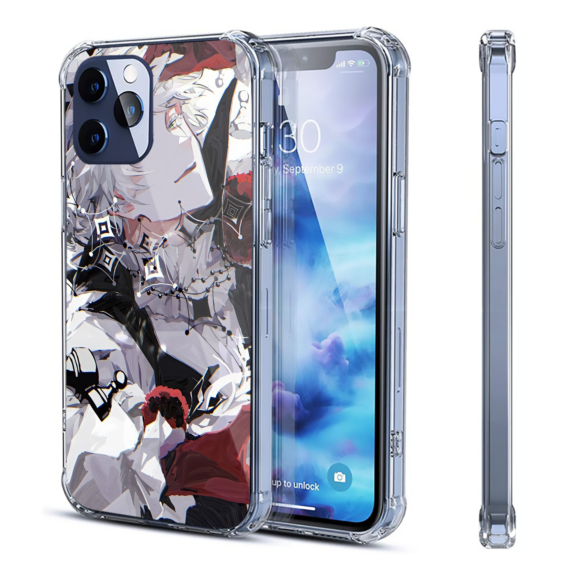 （画像用） 文豪ストレイドッグス Bungo Stray Dogs 【iPhone 12シリーズ対応】透明スマホケース（クリアソフトケース）